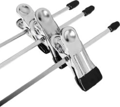 Nancy's Kledinghangers - 20 X Metalen Broekhanger - Kledinghanger - Kleerhanger (extra Breed) - Antislip - 40 X 10,5 Cm - Verchroomd -Thuisopslag 1200x1065 1