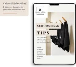 Kitchen Lab Co.® Vaatdoek Caddy™ Met Plakstrip - RVS - Vaatdoekhouder - Gootsteen Organizer - Aanrecht Organiser -Thuisopslag 1200x1065 2