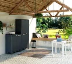 Keter Moby Lage Kast - 2 Planken - 80x44x100 Cm - Antraciet -Thuisopslag 1200x1068 4