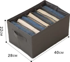 Merkloos EK Boutique Stevige Kleding/Broeken Organizer ''Opbergbox Voor Kledingkast'' ‘Ruimtebesparing’ ‘lade Organizer’ ‘kledingkast’ ‘kledinghangers’ ‘kledingbox’ ‘Opergdoos’ -Thuisopslag 1200x1068 5