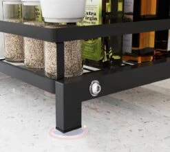 TammaT - Kruidenrek - Kruidenrek Staand - Inklapbare Keukenrek - 3-laags 35x21x56,5CM - Keuken Organizer - Aanrecht Organizer - Keuken Opslag - Roestvrij Staal - Opbergrek - Keuken Organizers - Roestvrij En Krasvrij -Thuisopslag 1200x1073 1