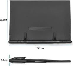 Castagnola 7 Standen Verstelbare Boekenstandstandaard – Boekenhouder – Boekenhouder Metaal – Boekenstandaard Metaal – Book Holder – Kookboekstandaard – Tablethouder – Documentenhouder – Zwart Metaal -Thuisopslag 1200x1073 3