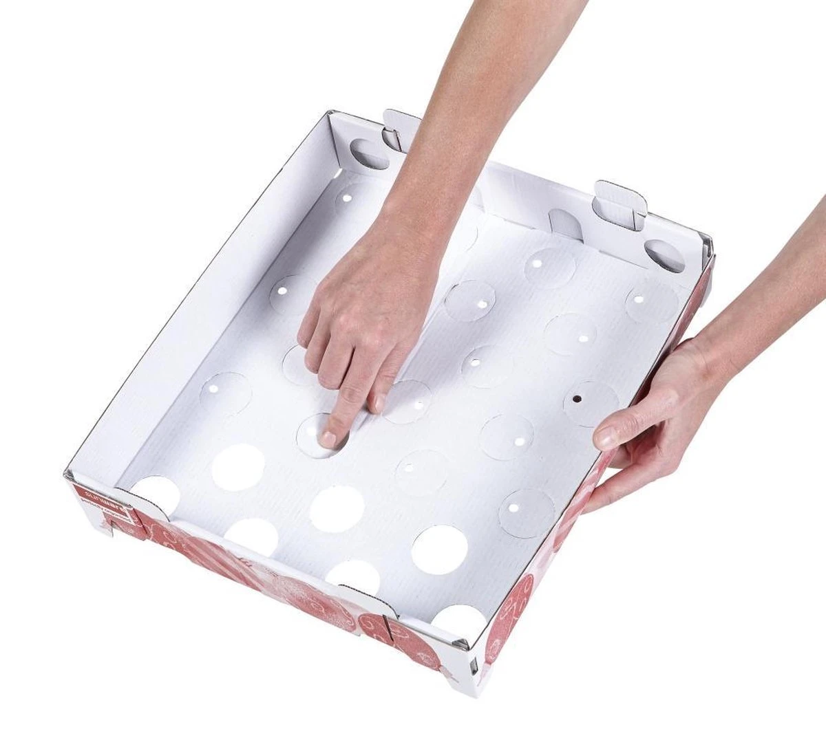 Q-line Kerstballen Opbergbox 22L - Trays Voor 60 Kerstballen - Transparant/rood 11 Q-line Kerstballen Opbergbox 22L - Trays Voor 60 Kerstballen - Transparant/rood - Afbeelding 9