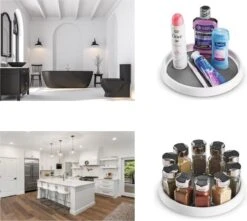 2x Draaiplateau - Draaischijf - Rond - Antislip - Roterende Schijf - 25 CM -Thuisopslag 1200x1074 3