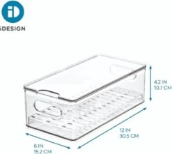 The Home Edit Koelkast Bak Met Lekbak - Transparant - Stapelbaar & Met Deksel -Thuisopslag 1200x1074 5
