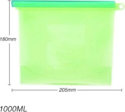 LOUZR Siliconen Vershoudzakken - Set 4-Stuks - 1000ml - Herbruikbaar -Thuisopslag 1200x1075 3
