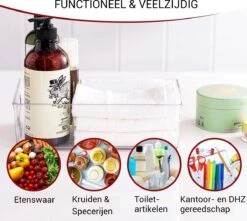 Set Van 6 Premium Koelkast Organizer - Opbergbakjes - Koelkast Bakjes - Koelkast Organizer Doorzichtig - Koelkast Opbergbak - Fridge Organizer - Voorraadbakjes -Thuisopslag 1200x1075 5