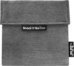 Roll'Eat Snack'n Go Herbruikbaar Boterhamzakje - Grijs -Thuisopslag 1200x1076 1