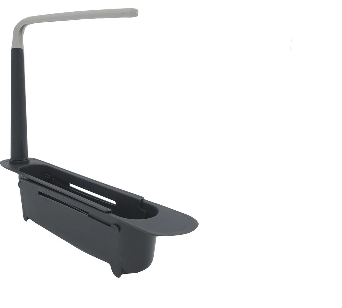 Ariko Gootsteen Organizer - Aanrecht Gootsteen Bakje - Vaatdoekhouder - Spons Opbergrek - Verstelbaar - Zwart/Grijs 6 Ariko Gootsteen Organizer - Aanrecht Gootsteen Bakje - Vaatdoekhouder - Spons Opbergrek - Verstelbaar - Zwart/Grijs - Afbeelding 4