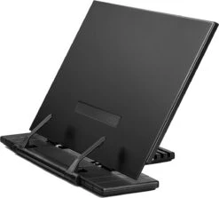 Castagnola 7 Standen Verstelbare Boekenstandstandaard – Boekenhouder – Boekenhouder Metaal – Boekenstandaard Metaal – Book Holder – Kookboekstandaard – Tablethouder – Documentenhouder – Zwart Metaal