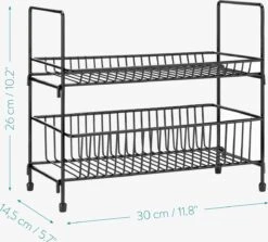 Navaris Stalen Kruidenrekje 2 Etages - Kruidenrek Staand - Rek Voor Kruidenpotjes En Glaasjes - Multifunctionele Organizer Voor Keuken En Badkamer 12 Navaris Stalen Kruidenrekje 2 Etages - Kruidenrek Staand - Rek Voor Kruidenpotjes En Glaasjes - Multifunctionele Organizer Voor Keuken En Badkamer -Thuisopslag 1200x1084