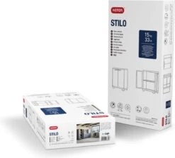 Keter Stilo Lage Kast - 1 Plank - 68x39x90cm - Donkergrijs/Zwart -Thuisopslag 1200x1086 12