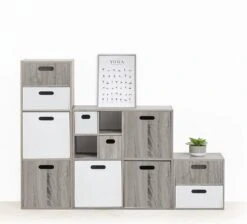 Five® Witte Opbergbox 31 X 31 X 31 Cm Hout - Wit -Thuisopslag 1200x1086 7