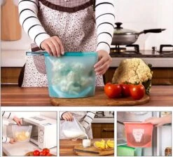 LOUZR Siliconen Vershoudzakken - Set 4-Stuks - 1000ml - Herbruikbaar -Thuisopslag 1200x1087 1