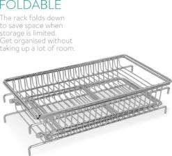 Navaris Stalen Kruidenrekje 2 Laags - Kruidenrek Staand - Rek Voor Kruidenpotjes En Glaasjes - Multifunctionele Organizer Voor Keuken En Badkamer -Thuisopslag 1200x1087