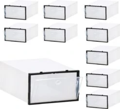 Springos Schoenenbox | Sneakerbox | Kunststof | Transparant | 1 Stuk | 33.5 X 23.5 X 13.5 CM -Thuisopslag 1200x1087 3