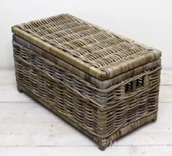 Opbergmand - Met Deksel - 75x40xH40 - Rotan - Riet - Grey -Thuisopslag 1200x1088 3