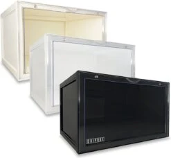 Sneaker Crate | Sneaker Box | Schoenendoos | Schoenenkast | Schoenenrek | Schoenenopberger | Opbergsysteem | Opbergbox | Organizer | Stapelbaar | Schoenen Opbergen - Transparant Sideways (magnetische Sluiting) Dripbox -Thuisopslag 1200x1106 8