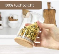 Quality Needz - Voorraadbussen - 250 ML - Glazen Potjes Met Deksel - Kruidenpotjes - 10 Delige Set - BPA-vrij - Gratis Pen & Herschrijfbare Stickers -Thuisopslag 1200x1109 1