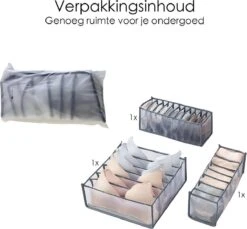 Ondergoed Verdeler - Organizer - 3 Stuks -Thuisopslag 1200x1111 9