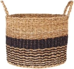 Rieten Mand Rond / Opbergmand / Plantenmand - Rinca XXL 40x35cm