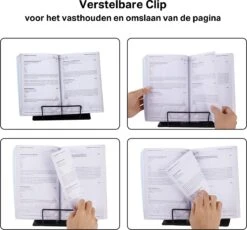 Wonix® - Boekenstandaard - Boekhouder - Documenthouder - Verstelbare - Opvouwbaar - Metaal - Zwart 14 Wonix® - Boekenstandaard - Boekhouder - Documenthouder - Verstelbare - Opvouwbaar - Metaal - Zwart -Thuisopslag 1200x1115 6