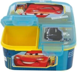 CARS Lunchbox - 3 Vakken - Disney Cars Broodtrommel -Thuisopslag 1200x1126