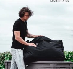 MAXXIBAGS - MEDIUM - Opbergtas - Kledingtas- Skitas - Skiën - Reistas - Big Shopper - Weekendtas - Voor Dekens/kussens/dekbedden - Organiser - Inhoud 98 Liter - Afmetingen: 40 X 70 X 35 -Thuisopslag 1200x1127 4