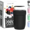 Coninx Thermos Lunchbox - Muesli Beker To Go - Isoleer Lunchpot - Yoghurtbeker To Go - Mueslibeker 840ml (600ml+240ml) - RVS / Zwart -Thuisopslag 1200x1130 1