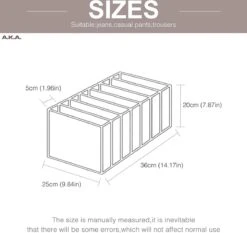 Merkloos A.K.A. Kleding Broeken Lade Organizer Set Van 2 - Jeans Opbergbox Kast Kledingkast - Broekhanger Ruimtebesparende Kledinghangers -Thuisopslag 1200x1130 4