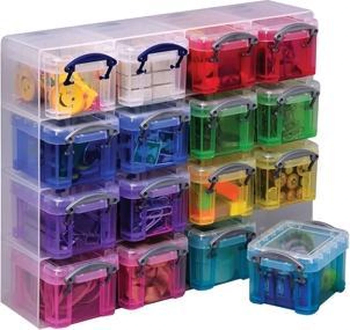 Really Useful Box Opbergdozen - Transparant Opbergboxen Met Deksel 0,14 Liter - Geassorteerd 16 Kleuren 6 Really Useful Box Opbergdozen - Transparant Opbergboxen Met Deksel 0,14 Liter - Geassorteerd 16 Kleuren - Afbeelding 4