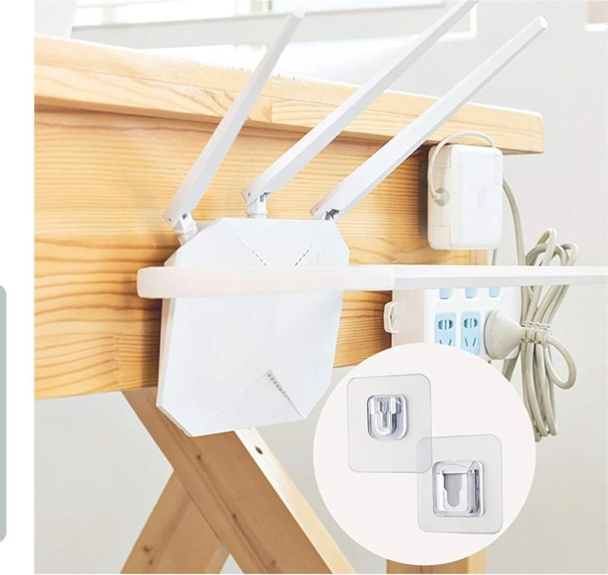 Merkloos Zelfklevende Haken - 4 Stuks - Ophangsysteem- Extra Stevig - Muur Hanger- Ophanghaakjes - Wand Haken - Dubbelzijdig - Schilderij Haakjes - Fotolijst Haakjes - Waterproof - Zonder Gaten Ophangen 4 Merkloos Zelfklevende Haken - 4 Stuks - Ophangsysteem- Extra Stevig - Muur Hanger- Ophanghaakjes - Wand Haken - Dubbelzijdig - Schilderij Haakjes - Fotolijst Haakjes - Waterproof - Zonder Gaten Ophangen - Afbeelding 2