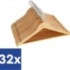 Merkloos Houten Kledinghanger - Met Inkeping En Broeklat - 32 Stuks -Thuisopslag 1200x1136 6