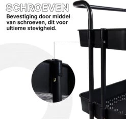 Muntel® Keukentrolley - Verrijdbaar En Vast - Op Wieltjes - Verrijdbaar En Vast - Serveerwagen - 3 Lagen - 87 X 42 X 32 Cm 21 Muntel® Keukentrolley - Verrijdbaar En Vast - Op Wieltjes - Verrijdbaar En Vast - Serveerwagen - 3 Lagen - 87 X 42 X 32 Cm -Thuisopslag 1200x1138 5