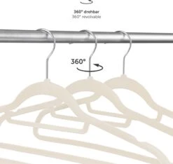 Blumtal - Kledinghangers - Velvet - Fluweel - Ivoor - Set Van 50 -Thuisopslag 1200x1139 3