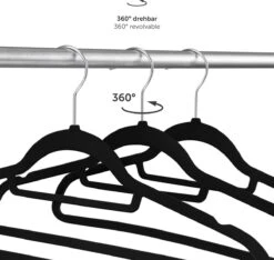 Blumtal - Kledinghangers - Velvet - Fluweel - Zwart - Set Van 20 -Thuisopslag 1200x1139 8