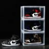 Merkloos Sneaker Box - Schoenenopberger - Stapelbaar - Transparant Sideways (met Deurtje En Magneetjes) -Thuisopslag 1200x1140 3