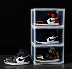 ShoeBlockX - SneakerBox - Schoenenopberger - Stapelbaar - Transparant Sideways (met Deurtje En Magneetjes) -Thuisopslag 1200x1140 4