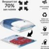 Merkloos 4X Vacuüm Opbergzakken/1xL 70x120cm/4xM60x80cm/4x S 50x60cm/Vacuum Storage Bags/Opbergtassen/Vacuümzakken