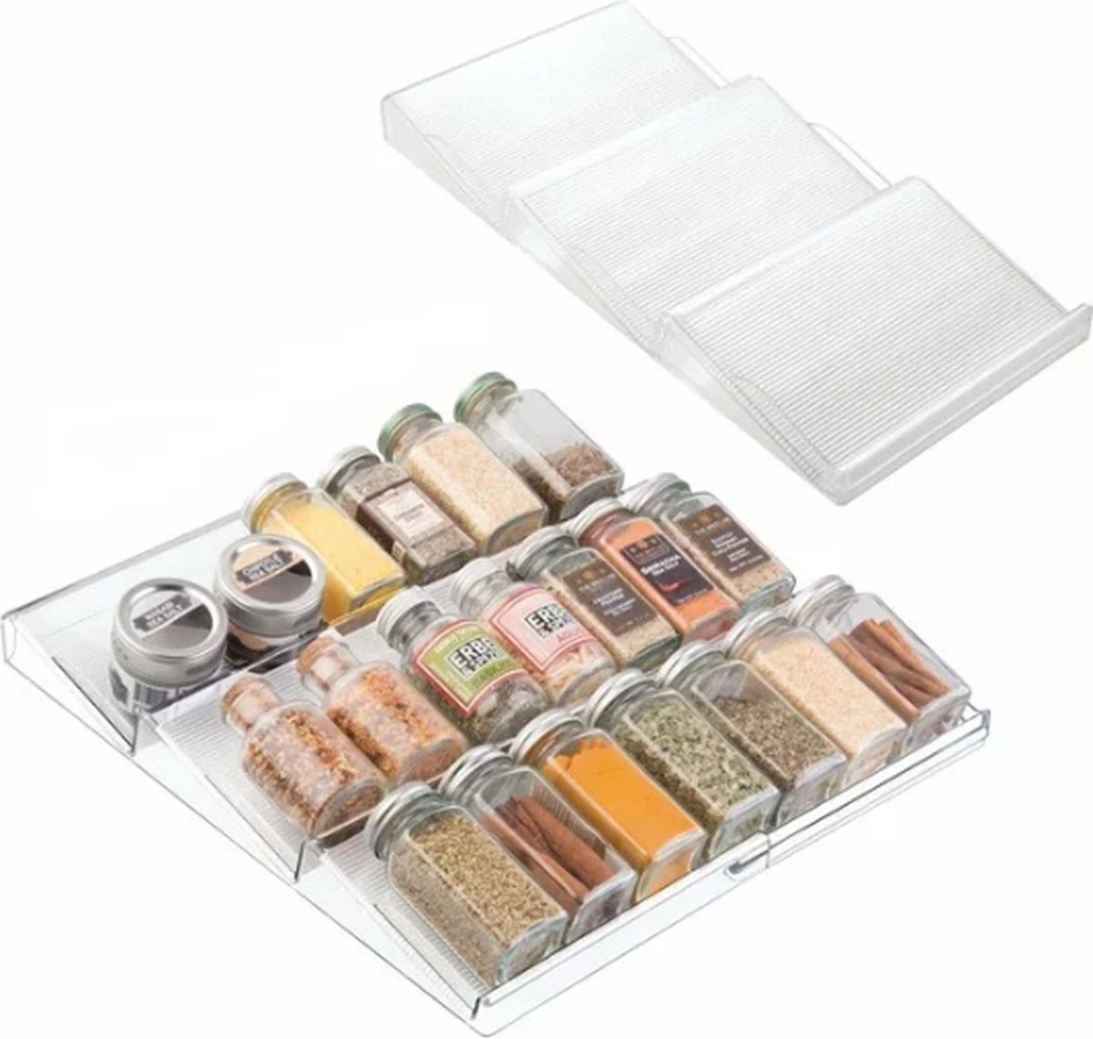 Merkloos Kruidenrek Lade - Kruiden Organizer - Kruidenrek Uitschuifbaar - Lade Organizer - Kruiden Opbergen Lade - Kruidenrekje Schuif - Min. 20x42 Max. 40x42 3 Merkloos Kruidenrek Lade - Kruiden Organizer - Kruidenrek Uitschuifbaar - Lade Organizer - Kruiden Opbergen Lade - Kruidenrekje Schuif - Min. 20x42 Max. 40x42