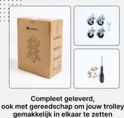 Muntel® Keukentrolley - Verrijdbaar En Vast - Op Wieltjes - Verrijdbaar En Vast - Serveerwagen - 3 Lagen - 87 X 42 X 32 Cm 19 Muntel® Keukentrolley - Verrijdbaar En Vast - Op Wieltjes - Verrijdbaar En Vast - Serveerwagen - 3 Lagen - 87 X 42 X 32 Cm -Thuisopslag 1200x1142 10