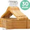 LifeGoods Kledinghangers - Met Broeklat - Hardhout - Natural - 30 Stuks -Thuisopslag 1200x1145 7