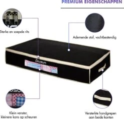 Housum Opbergtassen - Organizer Voor Dekbed En Kleding - Stof - Zwart - 2 Stuks 13 Housum Opbergtassen - Organizer Voor Dekbed En Kleding - Stof - Zwart - 2 Stuks -Thuisopslag 1200x1147 2