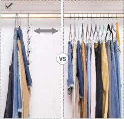 Hoppa! Broekhanger Ruimtebesparend, Meerdere Rokhangers Met Clips, Set Van 3, Metalen Kleerhanger, Voor 4 Broeken Elk, Met 8 Verstelbare Clips, Anti-slip, Voor Broeken, Jeans, 32 Cm, Zilver 10 Hoppa! Broekhanger Ruimtebesparend, Meerdere Rokhangers Met Clips, Set Van 3, Metalen Kleerhanger, Voor 4 Broeken Elk, Met 8 Verstelbare Clips, Anti-slip, Voor Broeken, Jeans, 32 Cm, Zilver -Thuisopslag 1200x1147 3