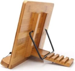 Wonix® - Boekenstandaard - Boekhouder - Documenthouder - Verstelbare - Opvouwbaar - Bamboe -Thuisopslag 1200x1148 12