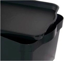Opbergbak Met Deksel Antraciet Plastic (21 X 14,2 X 32 Cm) -Thuisopslag 1200x1150 10