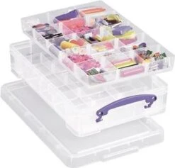 Really Useful Box Opbergdoos - Opbergbox Met Deksel 4 Liter - Inclusief Dividers - Transparant -Thuisopslag 1200x1150 9