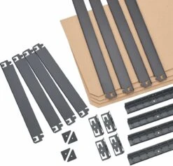 2 Stuks Magazijnstelling / Opbergrek - Easy - 160 X 80 X 40 Cm - Grijs -Thuisopslag 1200x1151 10