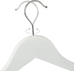 Merkloos Houten Kledinghangers Wit Met Broekhanger En Draaibare Haak - 20 Stuks -Thuisopslag 1200x1151 8