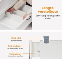 Posity Ladeverdeler - Lade Organizer - Voor Keuken / Slaapkamer / Kantoor / Kleding - Verstelbaar/uitschuifbaar - 4 Stuks - Plastic -Thuisopslag 1200x1152 5